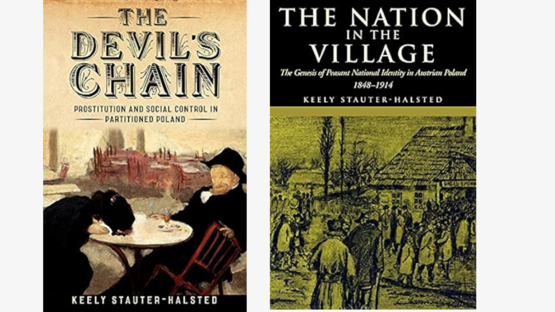 Book covers: The Devil's Chain & The Nation in the Village